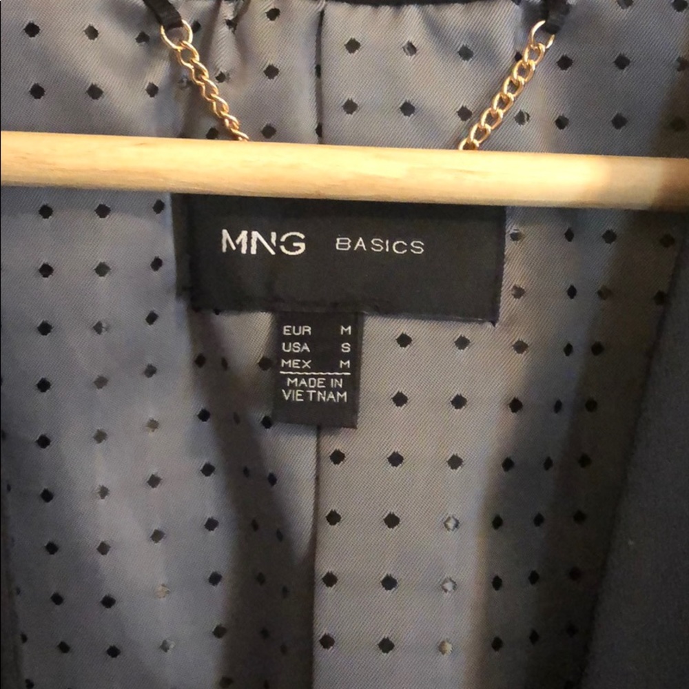 Mango Mng Basic Black Blazer Size Medium - image 2